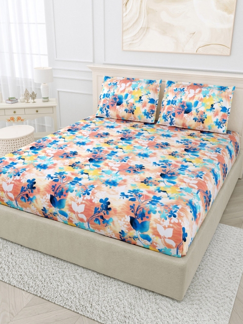 

BOMBAY DYEING Unisex Multi Bedsheets, White
