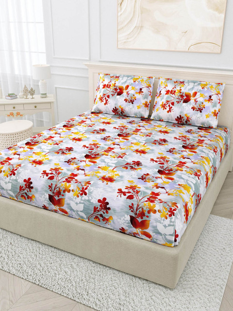 

BOMBAY DYEING Unisex Multi Bedsheets, Grey melange