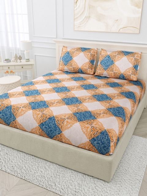 

BOMBAY DYEING Unisex Multi Bedsheets, White