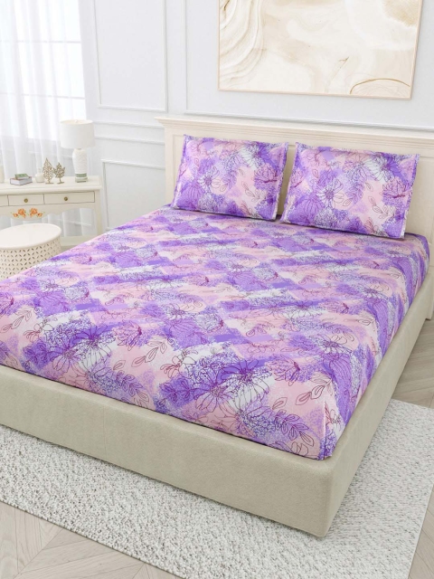 

BOMBAY DYEING Unisex Multi Bedsheets, Purple