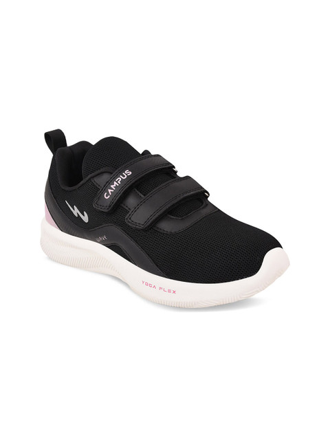 

Campus Women Black Mesh Running Shoes
