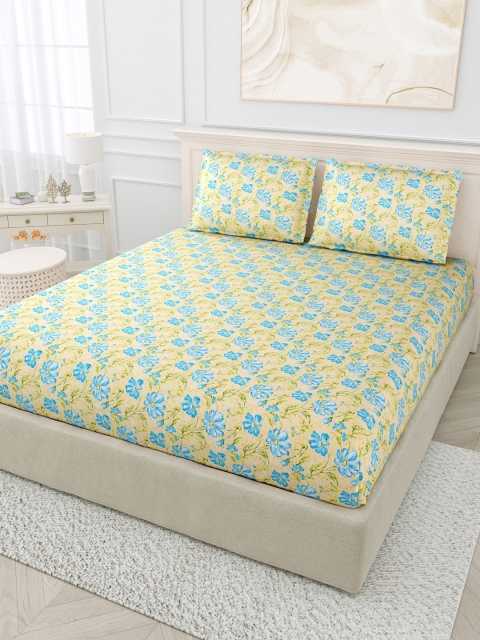 

BOMBAY DYEING Unisex Multi Bedsheets, Green
