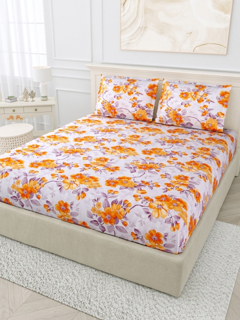 

BOMBAY DYEING Unisex Multi Bedsheets, White