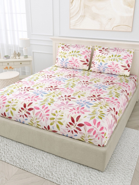 

BOMBAY DYEING Unisex Multi Bedsheets, White