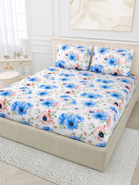 

BOMBAY DYEING Unisex Multi Bedsheets, White