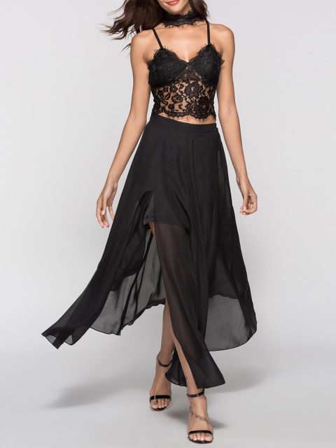 

URBANIC Black Bralette Crop Top
