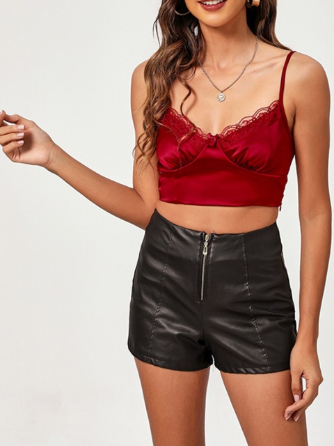 

URBANIC Black Bralette Crop Top