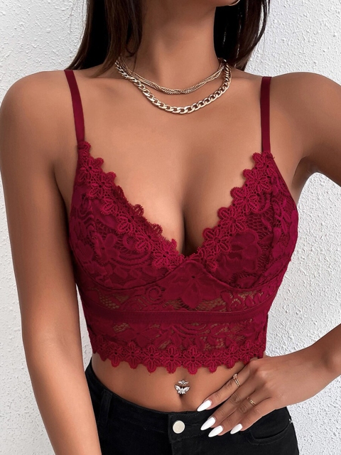 

URBANIC Black Bralette Crop Top