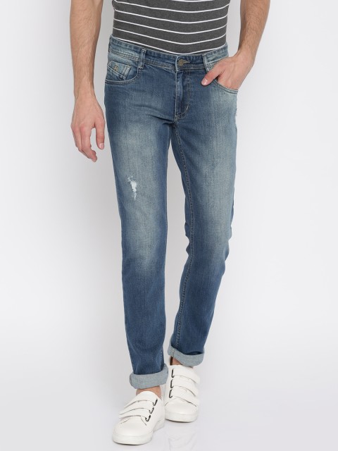 

Parx Men Blue Slim Tapered Fi Stretchable Jeans