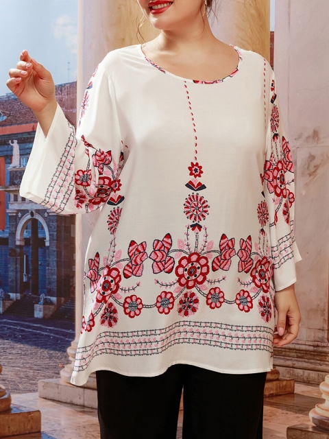 

URBANIC Yellow Floral Print Top