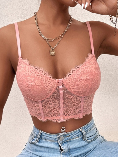 

URBANIC Red Bralette Crop Top