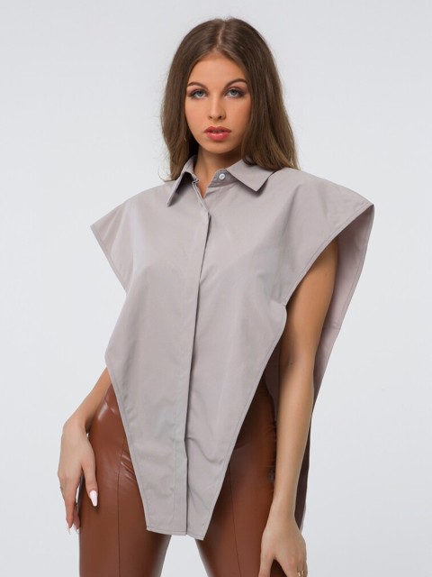 

URBANIC Blue Shirt Style Top
