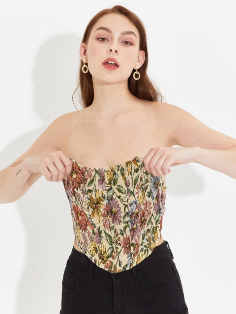 

URBANIC Black Print Tube Top