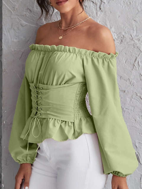 

URBANIC Pink Off-Shoulder Tube Top