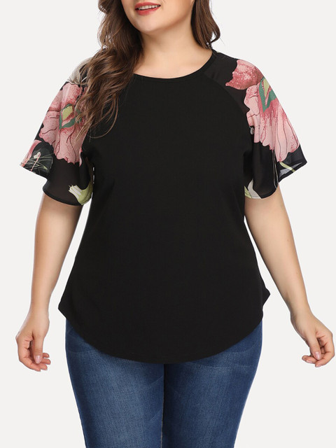 

URBANIC Women Black Solid Top