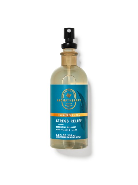 

Bath & Body Works Stress Relief Eucalyptus Tea Essential Oil Mist with Vitamin E - 156ml, Blue