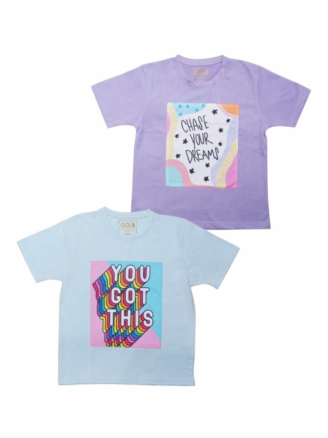 

GOJI Kids Assorted Sports Printed V-Neck Applique T-shirt
