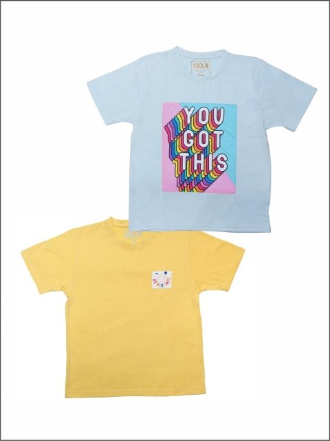 

GOJI Kids Assorted Typography Printed Applique T-shirt