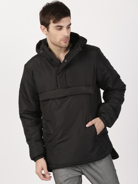 

ether Men Black Solid Puffer Jacket