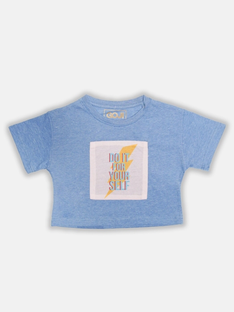 

GOJI Blue Boxy Top