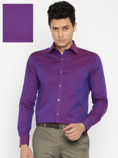 

Park Avenue Men Purple Regular Fit Solid Formal Shirt