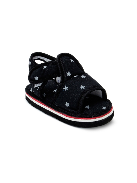 

Hopscotch Unisex Kids Black & White Comfort Sandals