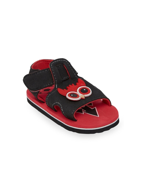 

Hopscotch Unisex Kids Red & Black Comfort Sandals