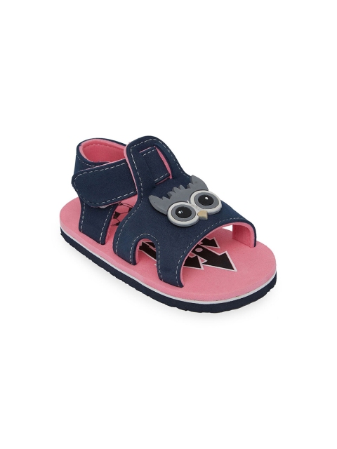 

Hopscotch Unisex Kids Pink & Black Comfort Sandals