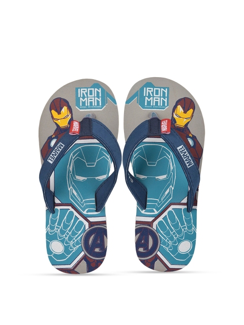 

Hopscotch Boys Grey & Yellow Printed Rubber Room Slippers