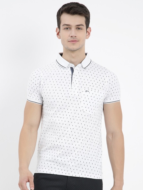 

V2 Value & Variety Men White Printed Polo Collar T-shirt