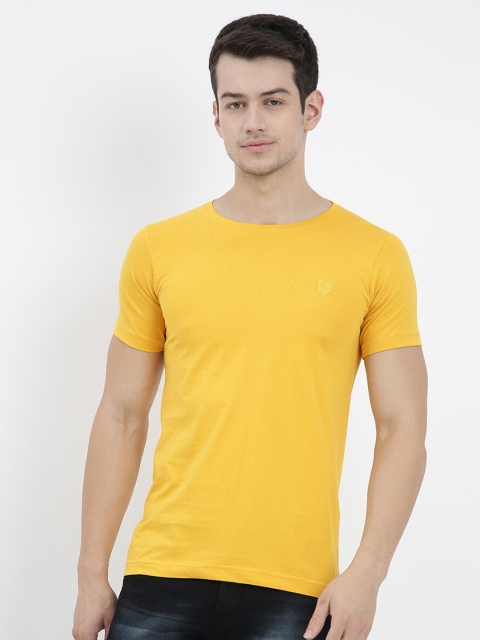 

V2 Value & Variety Men Mustard Yellow T-shirt