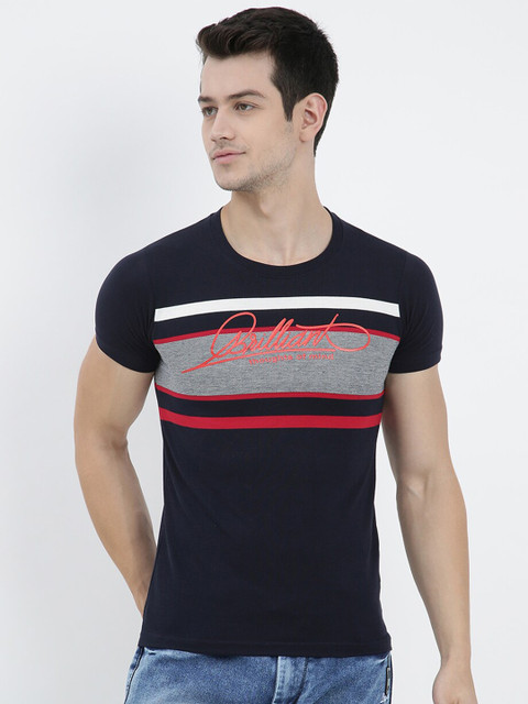 

V2 Value & Variety Men Red Striped T-shirt