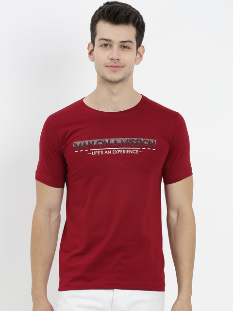 

V2 Value & Variety Men Maroon Typography Printed T-shirt