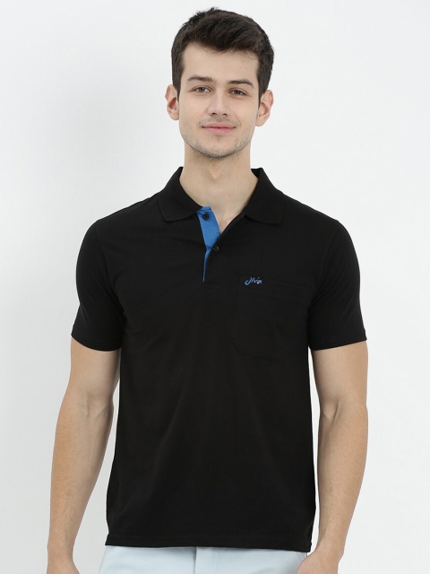 

V2 Value & Variety Men Black Mandarin Collar T-shirt