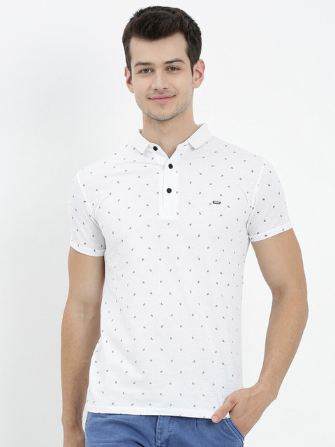 

V2 Value & Variety Men White Printed V-Neck T-shirt
