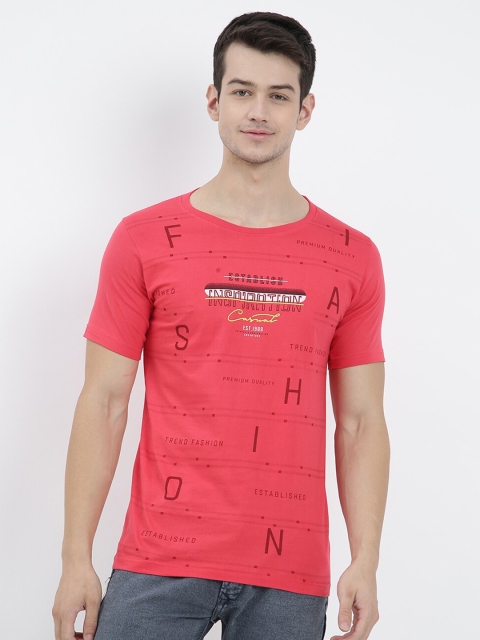 

V2 Value & Variety Men Red Typography Printed T-shirt