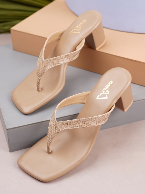 

EVERLY Beige Block Sandals
