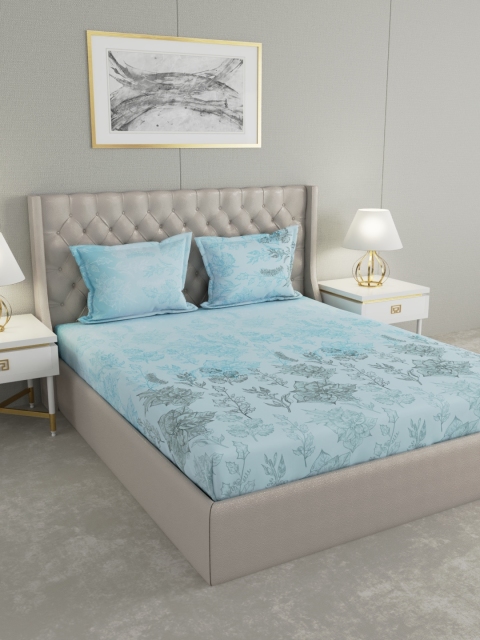 

Raymond Home Unisex Blue Bedsheets