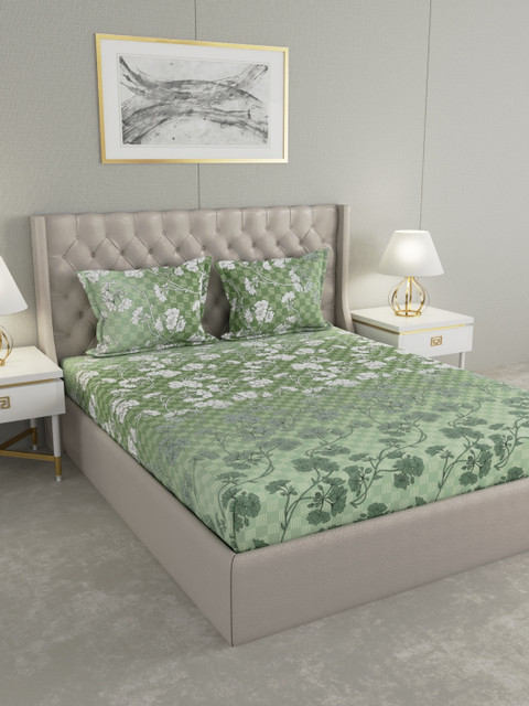 

Raymond Home Unisex Green Bedsheets