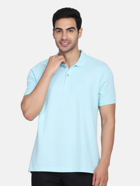 

Blackberrys Men Blue Polo Collar Slim Fit T-shirt