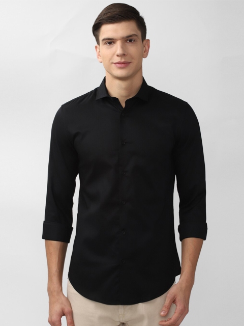 

Peter England Men Black Slim Fit Formal Shirt
