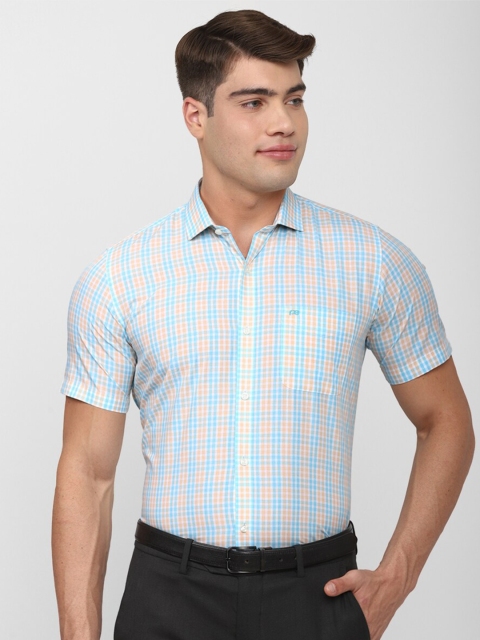 

Peter England Men Multicoloured Tartan Checks Checked Formal Shirt, Multi
