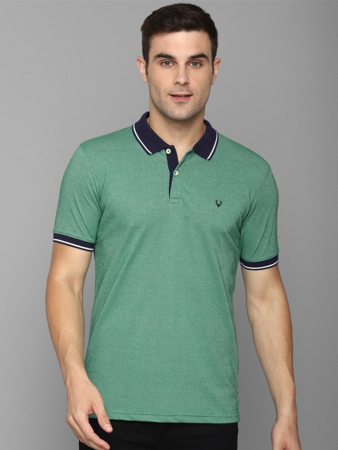 

Allen Solly Men Green Polo Collar Applique T-shirt