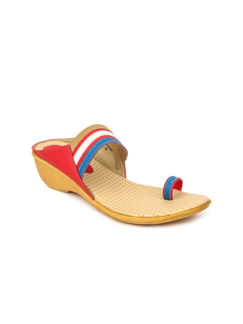 

Liberty Women Red & Blue Comfort Sandals