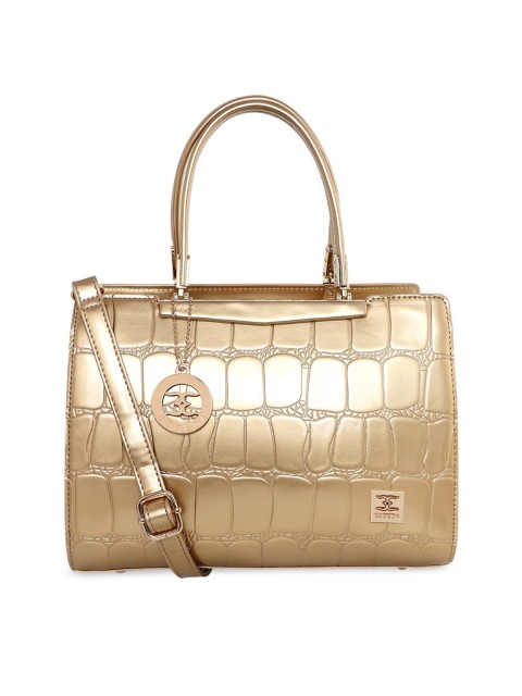 

ESBEDA Gold-Toned PU Structured Handheld Bag with Quilted