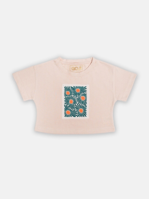 

GOJI Peach-Coloured Boxy Top