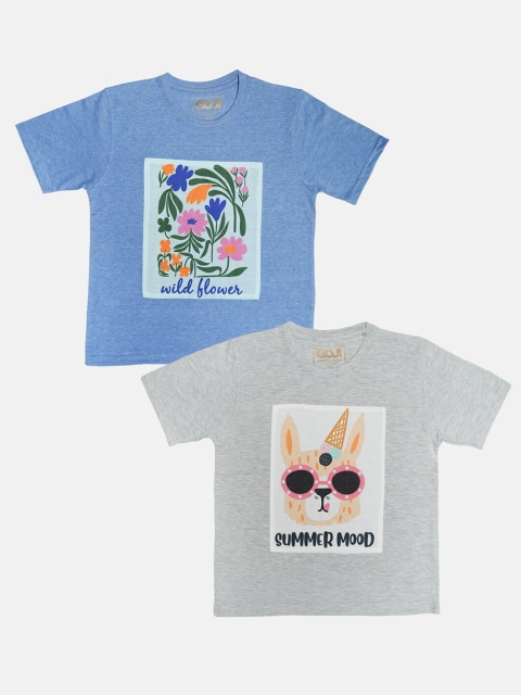 

GOJI Girls Assorted Printed Applique T-shirt