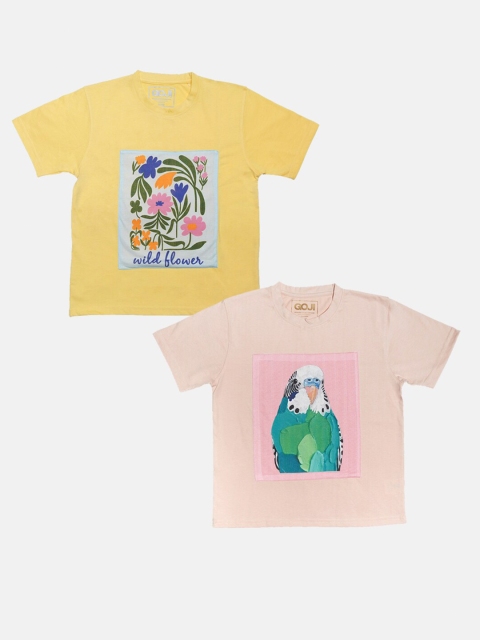 

GOJI Girls Assorted Printed Applique T-shirt