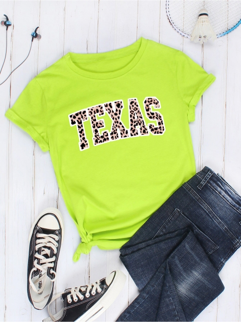 

URBANIC Women Green Printed Applique T-shirt