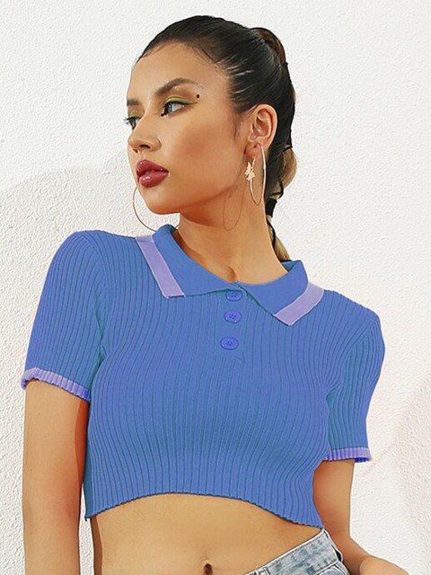 

URBANIC Women Blue T-shirt
